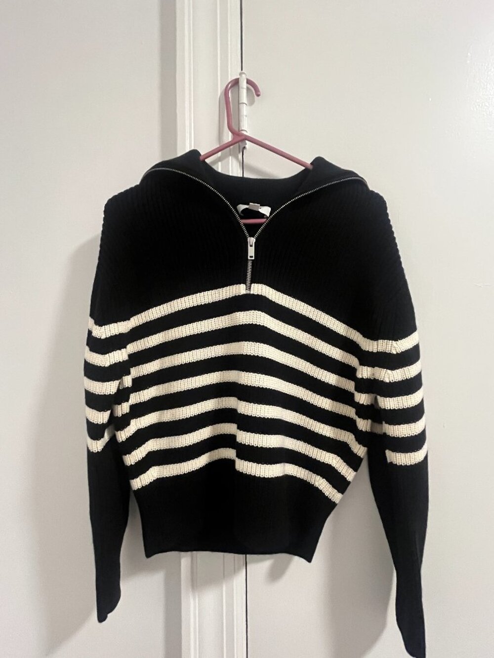 Cos Knit Zip-Up Sweater